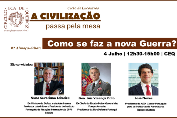 Drones, algoritmos e desinformação: nova face da guerra debate-se à mesa no Círculo Eça de Queiroz